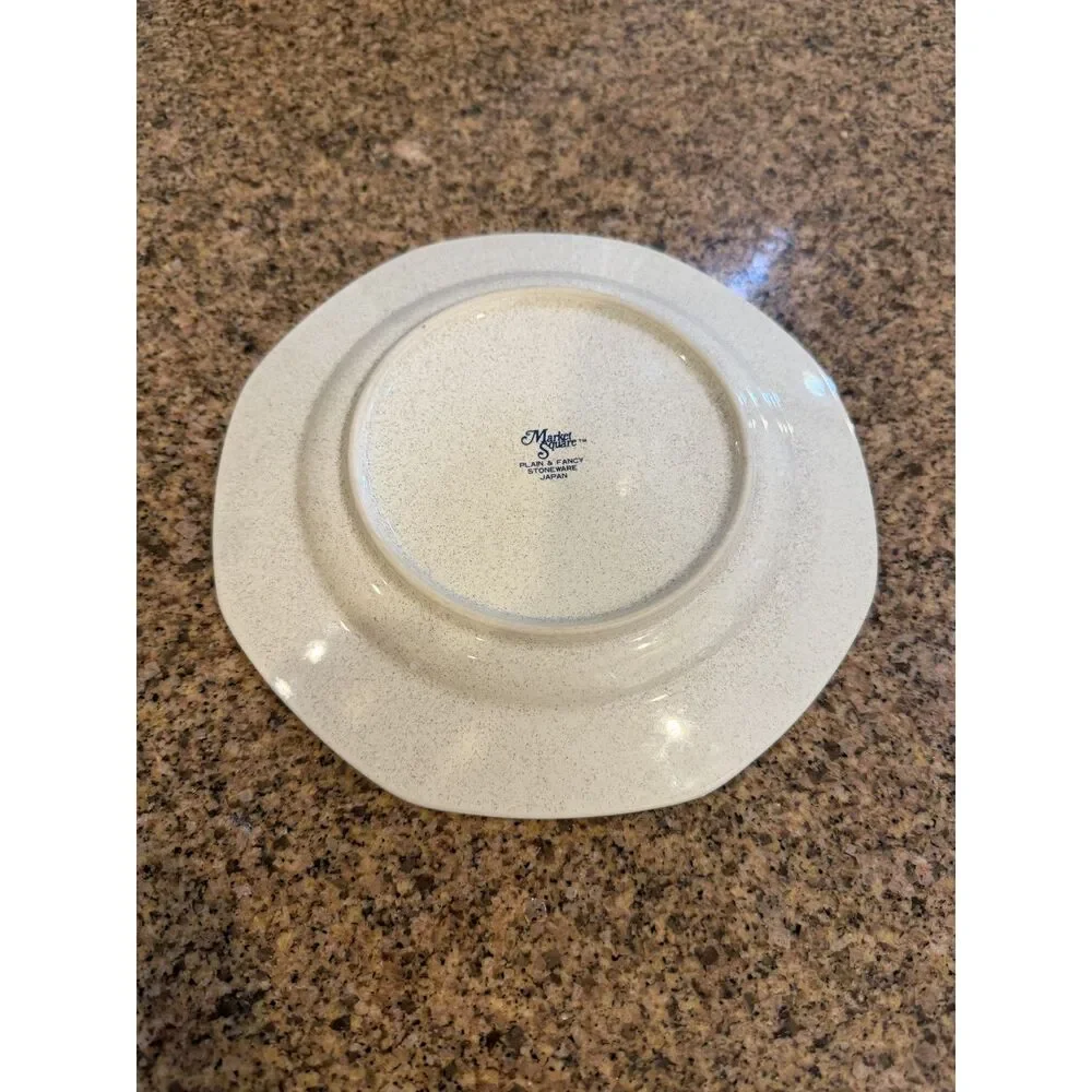 Cottagecore Speckled Stoneware Duck Goose Girl Plate